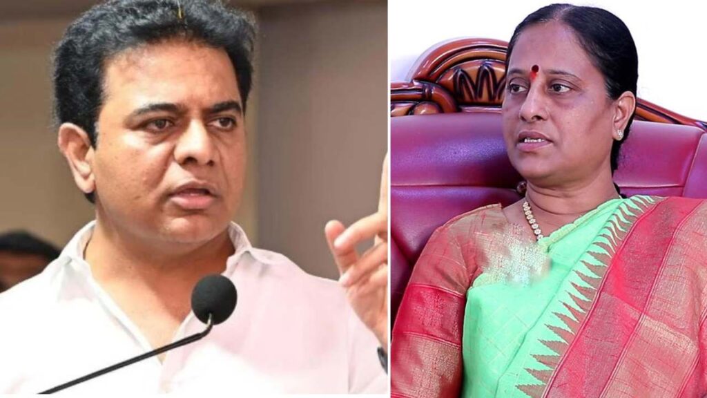 మంత్రి కొండా సురేఖ వ్యాఖ్యలపై స్పందించిన కేటీఆర్‌….