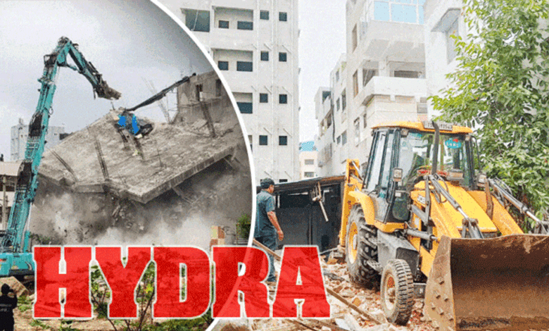 హైదరాబాద్ రాజేంద్రనగర్‌లో Hydra సిబ్బంది చేతికి బుల్డోజర్.. పార్క్ భూమి ఆక్రమణల తొలిక!
