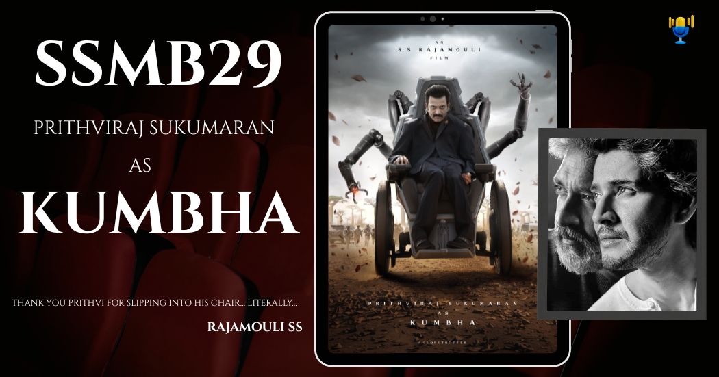 SSMB29 పోస్టర్: ‘కుంభ’ పాత్రలో అదిరిపోయే పృథ్వీరాజ్. SSMB29 పోస్టర్: ‘కుంభ’ పాత్రలో అదిరిపోయే పృథ్వీరాజ్.