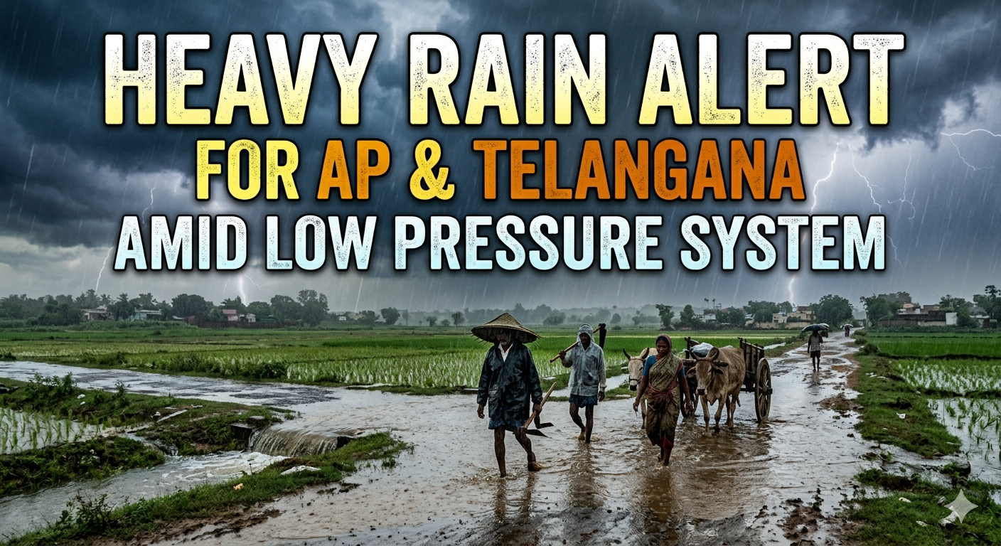 ఏపీ, తెలంగాణకు భారీ వర్ష సూచన.. ఐఎండీ అలర్ట్ ఏపీ, తెలంగాణకు భారీ వర్ష సూచన.. ఐఎండీ అలర్ట్